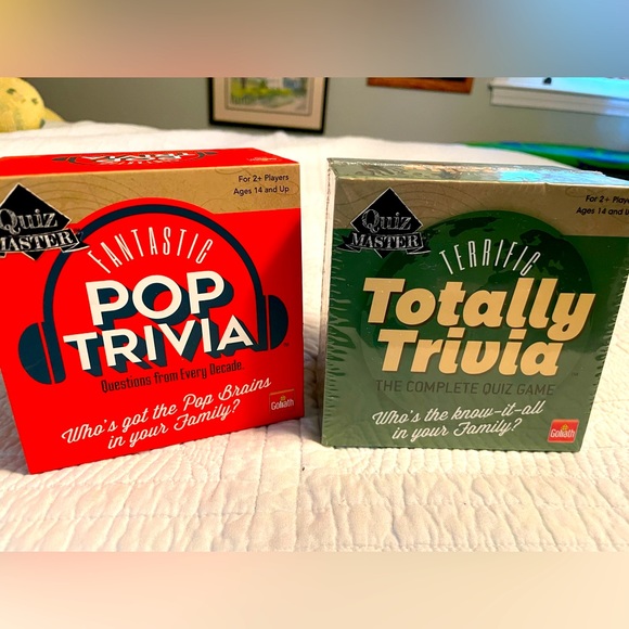 Two trivia games. Goliath “Quiz Master”. One unopened, one opened never played - Picture 1 of 6